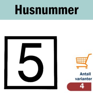 Husnummer skilt
