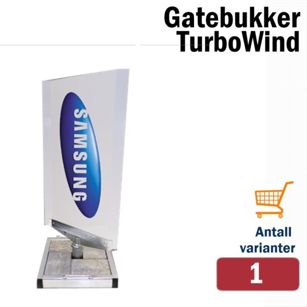 Turbo wind gatebukk 40x80cm Hvit