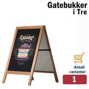 Gatebukk i tre 60x80cm