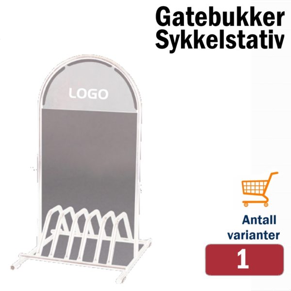 Sykkelstativ m/logoplate