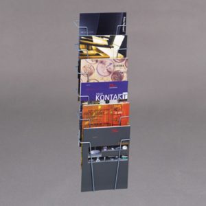 Brosjyrestativ vegg 78x23x11cm
