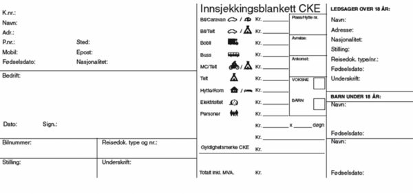 Campingkvittering - Bilde 2