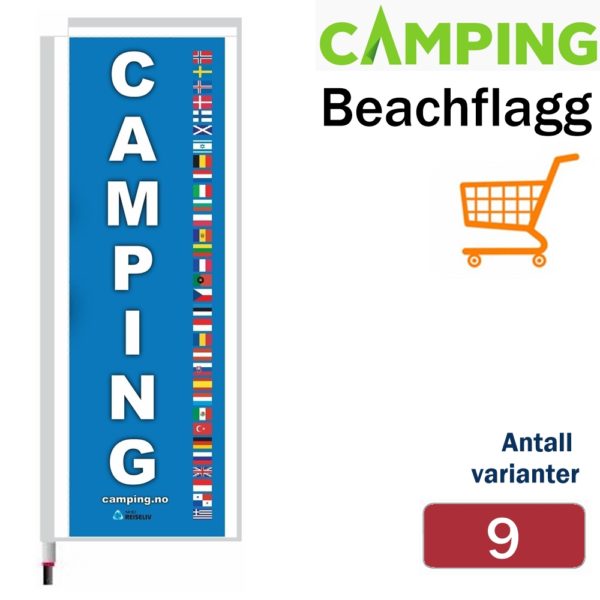 Beachflagg for camping Rektangel