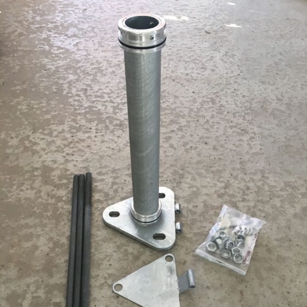 Flaggstang i Aluminium 7 meter m/hengselsfeste - Bilde 2