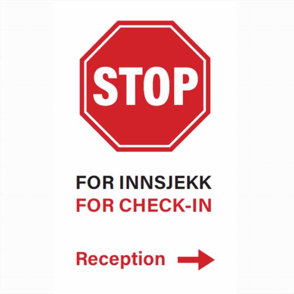 Skilt på vegg inne eller ute - Bilde 6