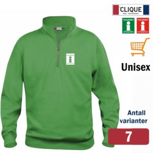 Sweatshirt med glidelås