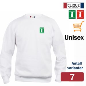 Sweatshirt med rund hals