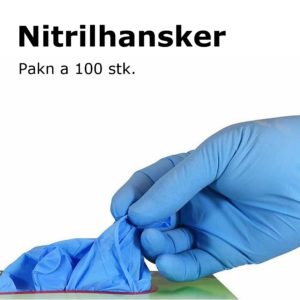 Nitrilhansker Engangs BLÅ S - M - L
