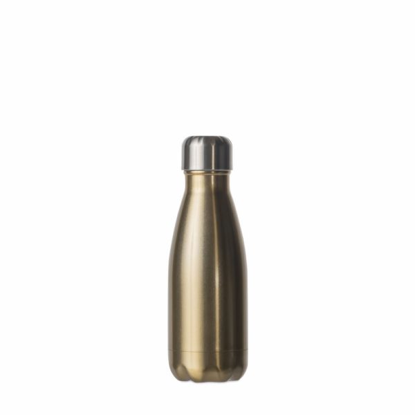 Stålflaske liten, gull 26cl