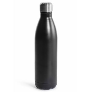 Stålflaske stor, svart 0,75l