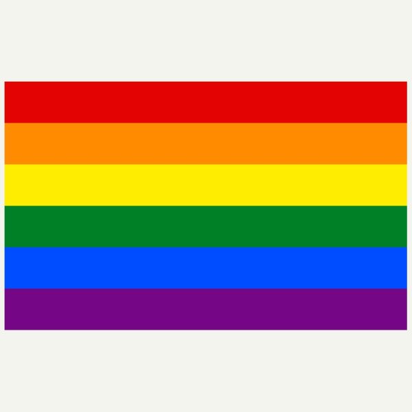 Pride flagg 125x84