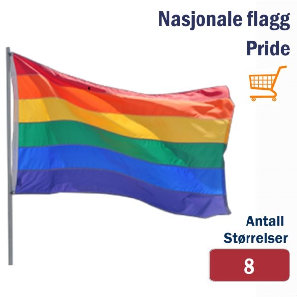Pride flagg 125x84