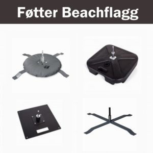 Beachflagg føtter