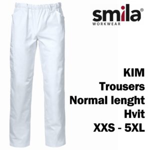 KIM TROUSERS NORMAL LENGTH HVIT