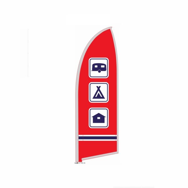 Sober Beachflagg Haifinne Medium Wide - Bilde 2
