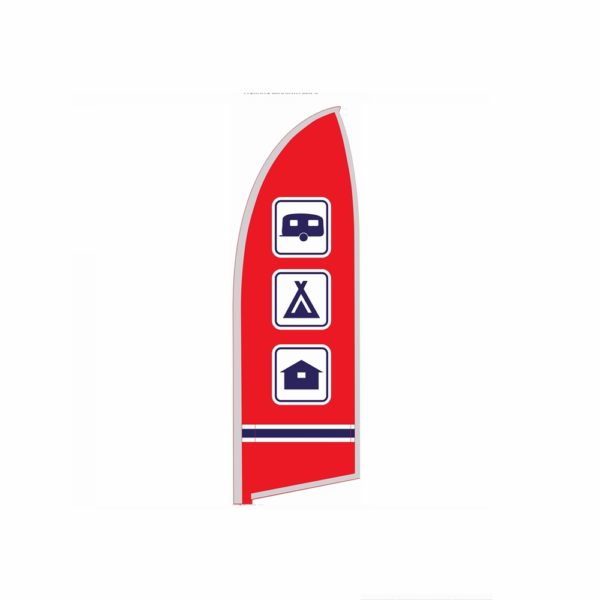 Sober Beachflagg Haifinne Small Wide - Bilde 6