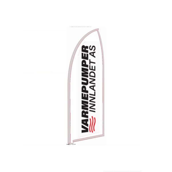 Sober Beachflagg Haifinne Small Wide - Bilde 3