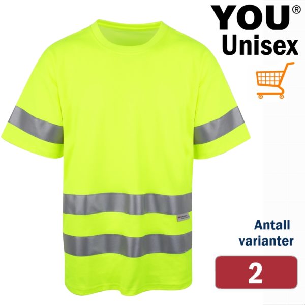4606 LANDSKRONA Unisex HI-VI t-skjorte
