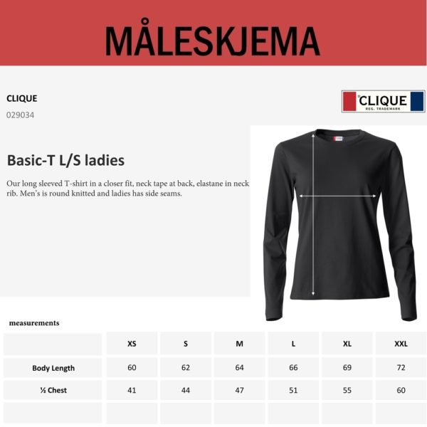 Basic-T L/S Ladies (D) - Bilde 2