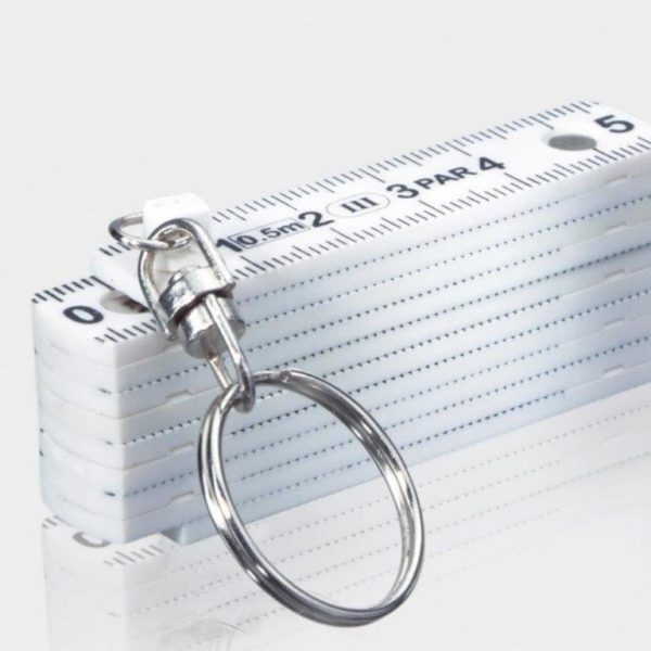 Nøkkelring med mini tommestokk