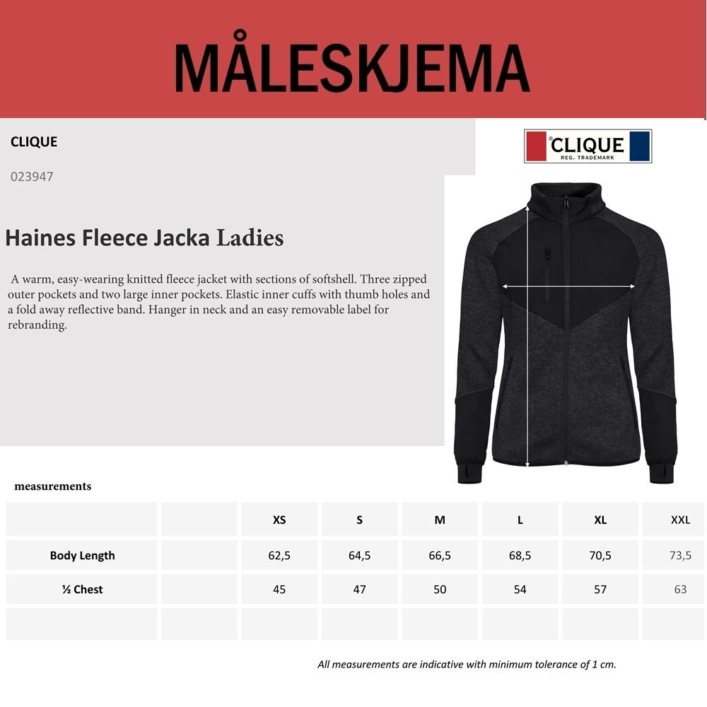 NB - Strikket Fleecejakke, Dame og Herre - Bilde 6