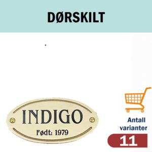 Dørskilt