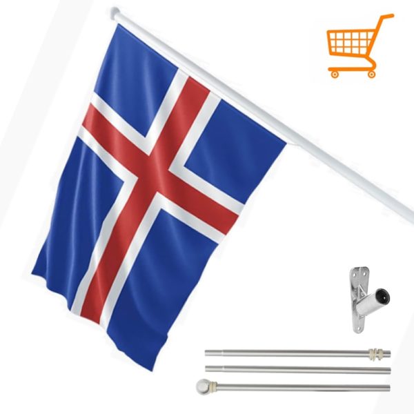Balkongflagg Island