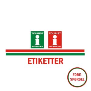 Turistkontor etiketter