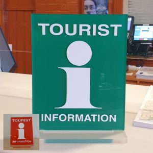 Skilt turistkontor Bordmodell
