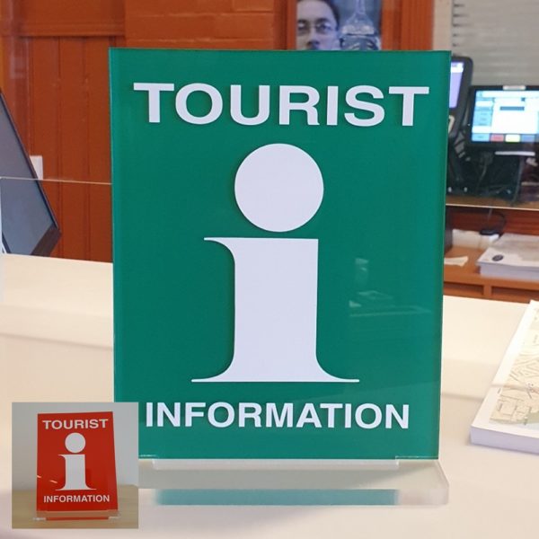 Skilt turistkontor Bordmodell