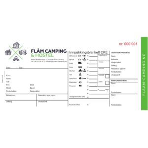 Campingkvittering spesial Liggende