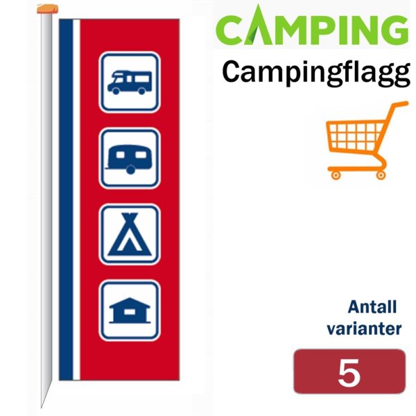 Camping Symbolflagg 240x80