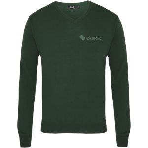 Økoråd finstrikket V-NECK (H)