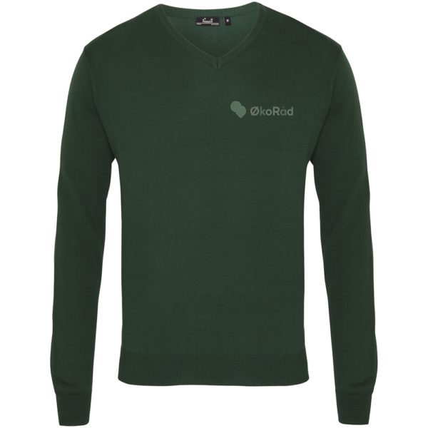 Økoråd finstrikket V-NECK (H)