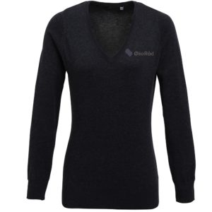 Økoråd finstrikket V-NECK (D)