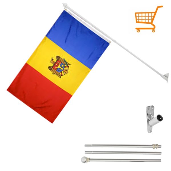Balkongflagg Moldova Sydd