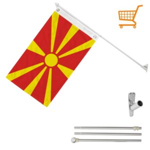 Balkongflagg Nord Makedonia