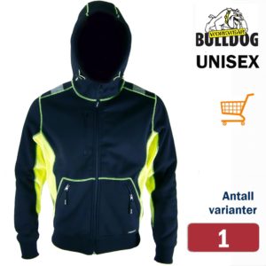 403503 Bulldog hettejakke, Fleece 320 gr/m2