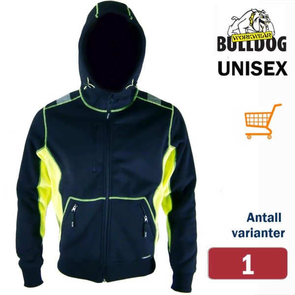 403503 Bulldog hettejakke, Fleece 320 gr/m2