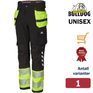 574846 Bulldog stretchbukse, Håndverkbukse, synlighet kl. 1