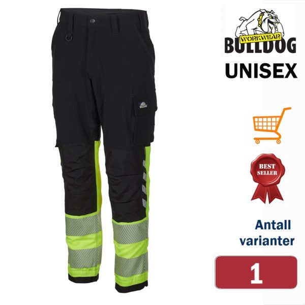 574558 Bulldog stretchbukse, Servicebukse, synlighet kl. 1