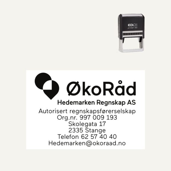 Øko Råd Adressestempel