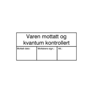 Evermark KONTROLLERT stempel VL-20