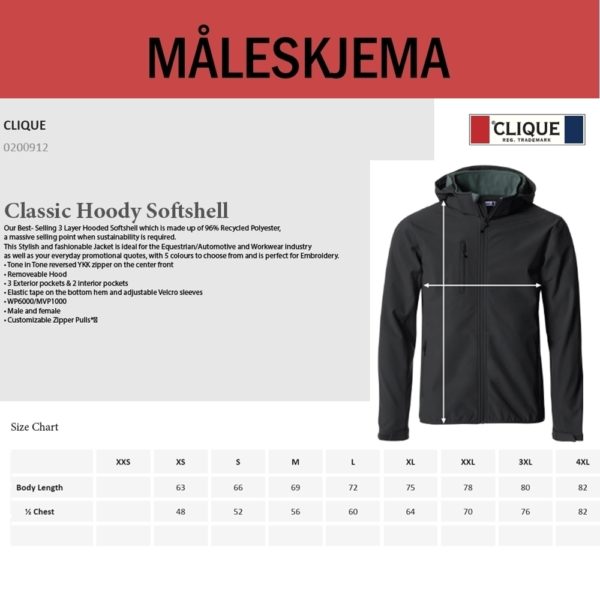 Softshell hettejakke Bergen-Hordaland (H) - Bilde 5