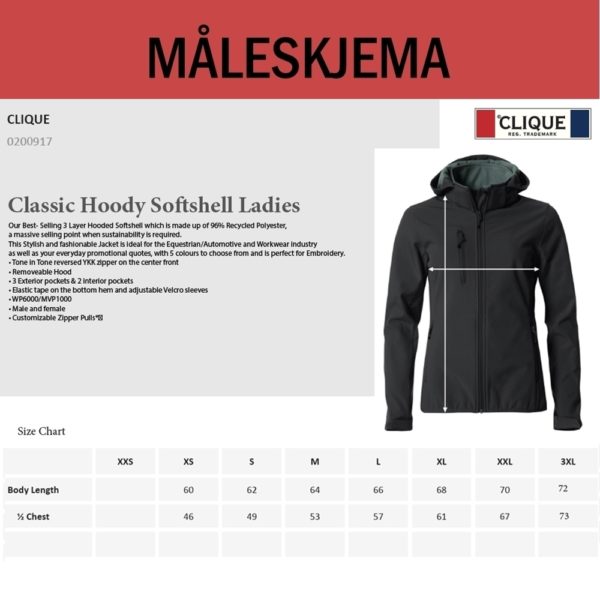 Softshell hettejakke Bergen-Hordaland (D) - Bilde 6