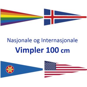 Nasjonsvimpler 100cm Digitaltrykket