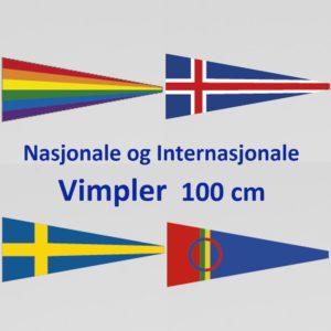 Nasjonsvimpler 100cm Digitaltrykket