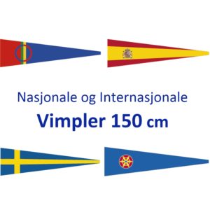 Nasjonsvimpler 150cm Digitaltrykket