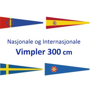Nasjonsvimpler 300cm Digitaltrykket