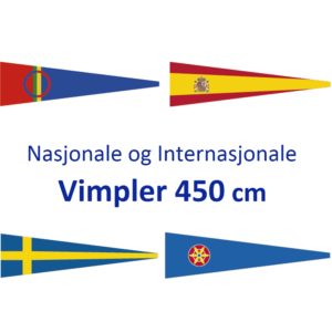Nasjonsvimpler 450cm Digitaltrykket NY